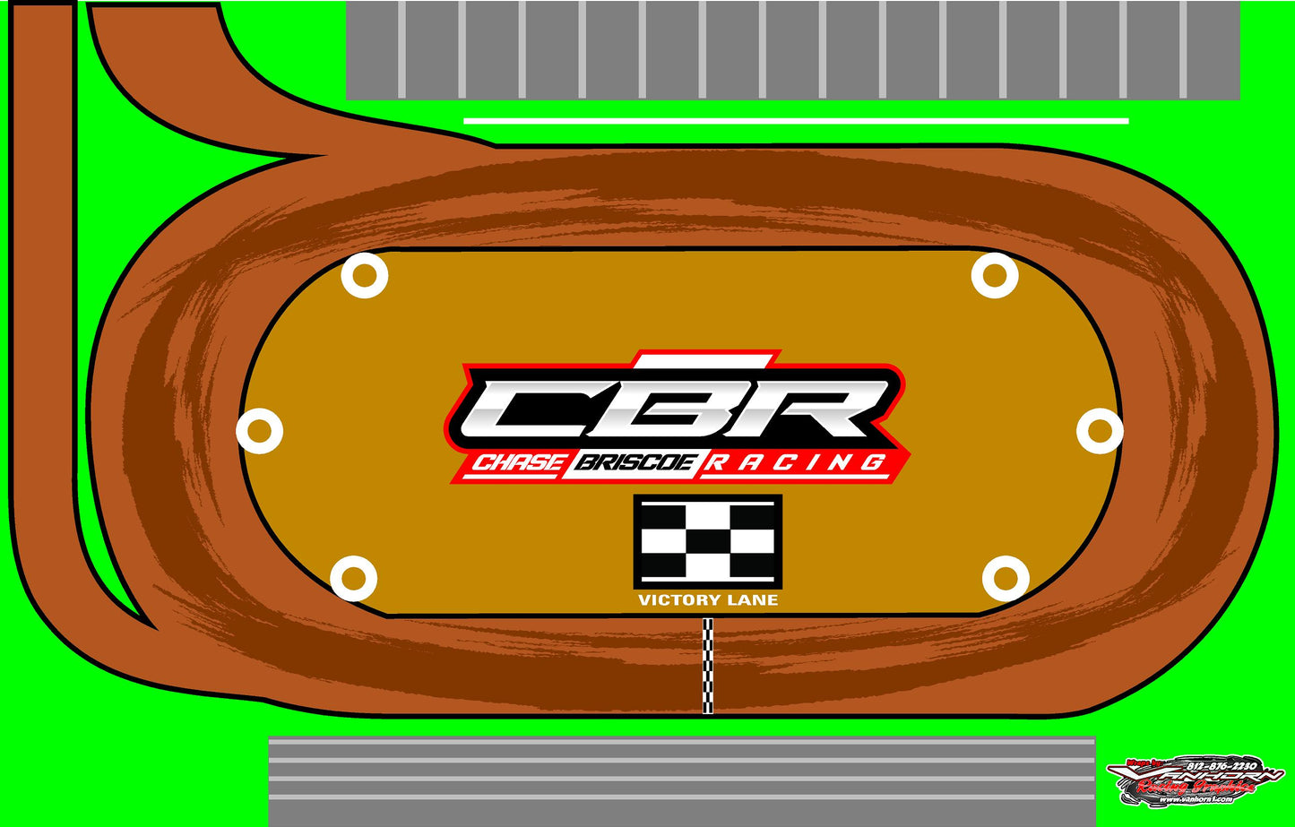 CBR Racetrack mat asphalt or dirt track available